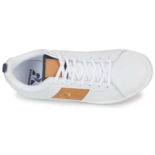 Le Coq Sportif - COURTCLASSIC - Blanc / Marron