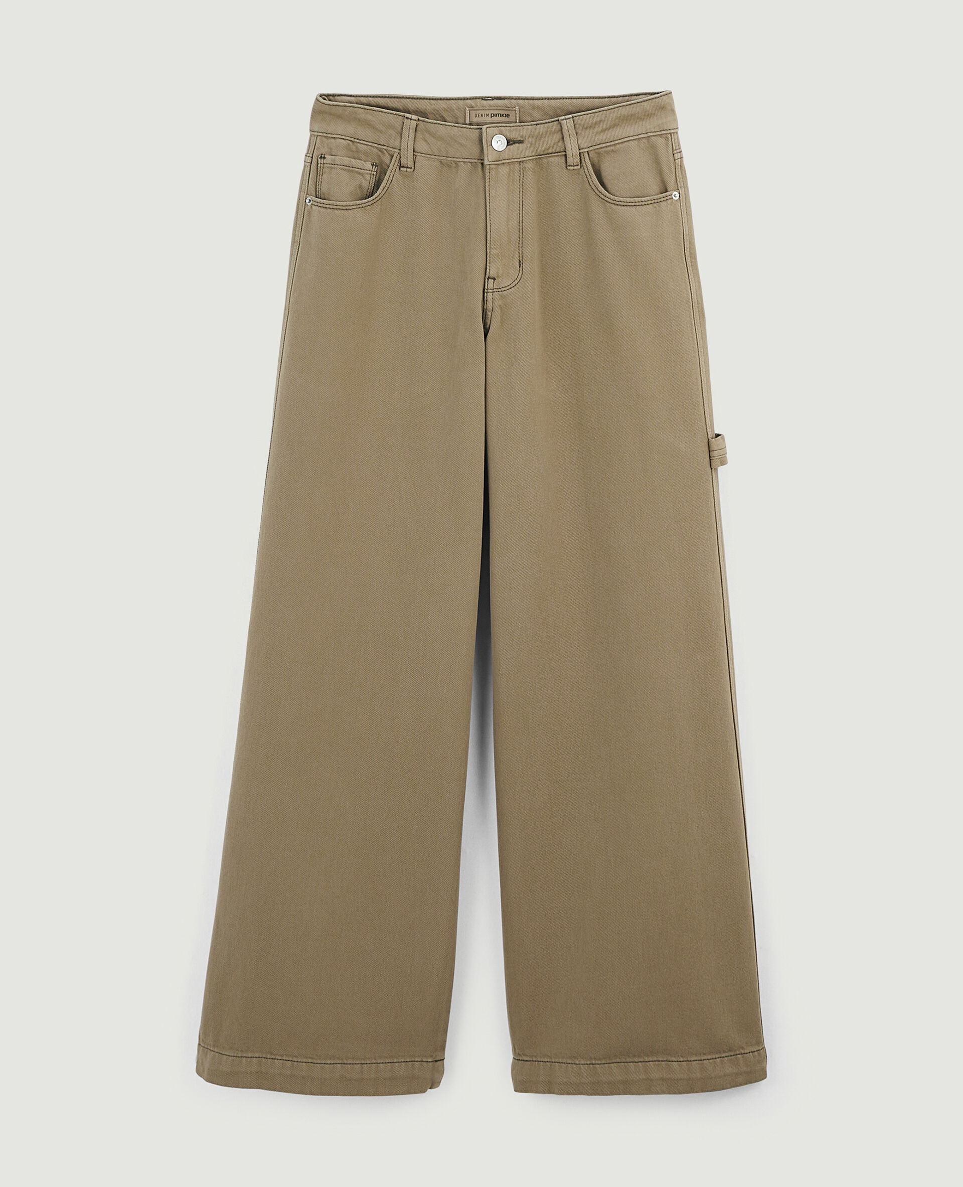 Jean large loose - Vert kaki