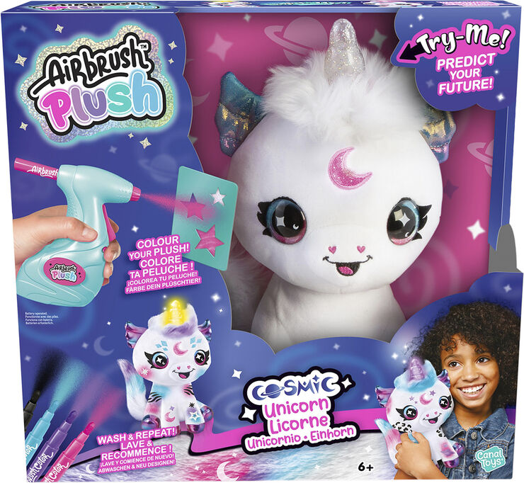 Airbrush Plush Airbrush Plush Cosmic Unicorn