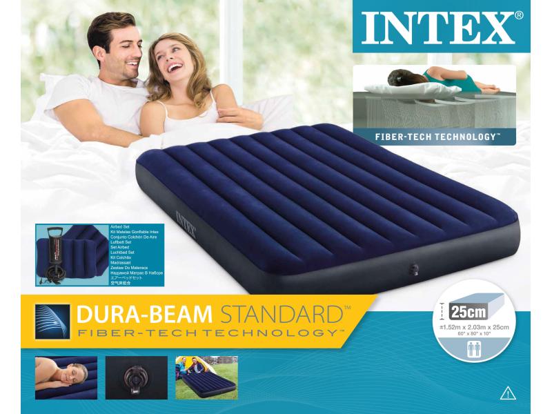 Intex Luftbett Standard Classic Downy Queen 152 x 203 cm Luftbett