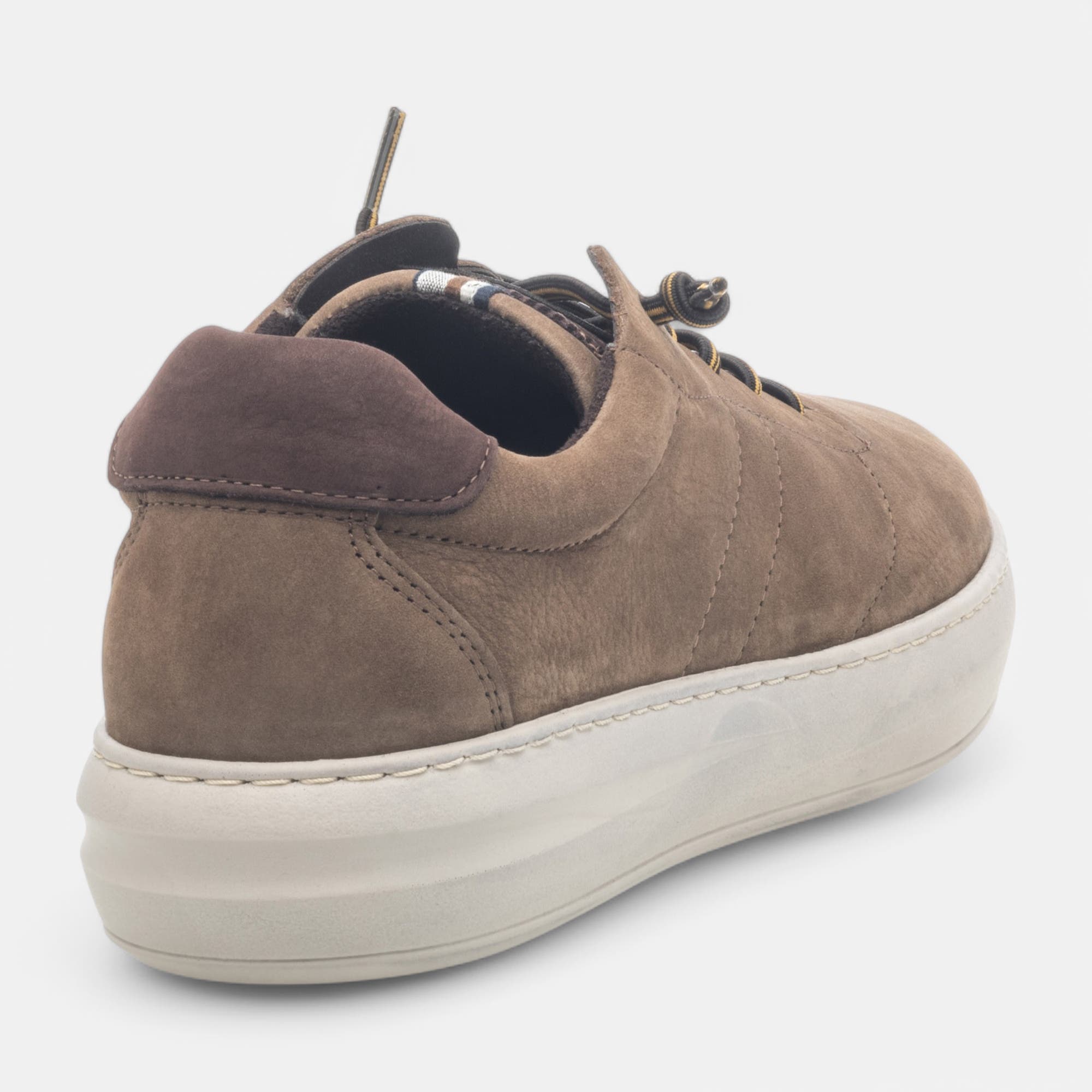 Baskets basses Homme en cuir beige
