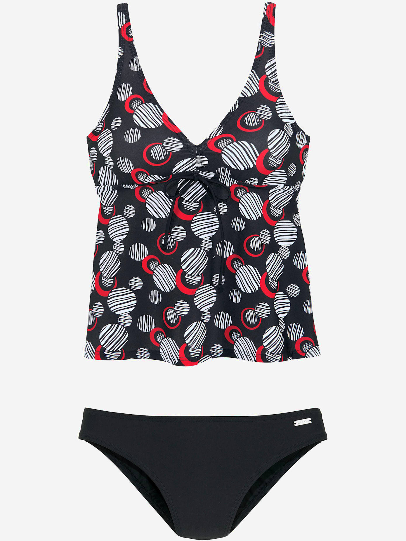 Tankini à armatures coupe évasée affinante