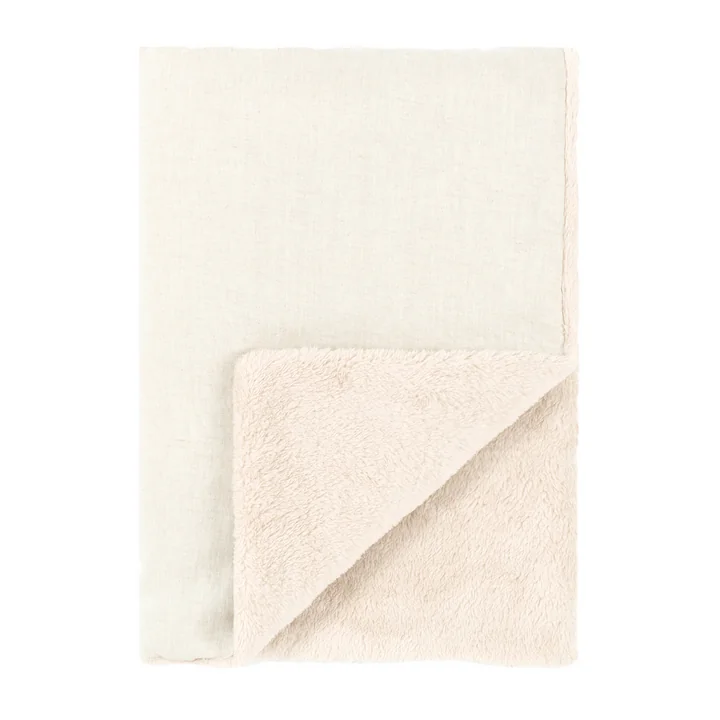 Nobodinoz - L1N0 Baby Winterdecke, 70 x 100 cm, greige (bestickt)