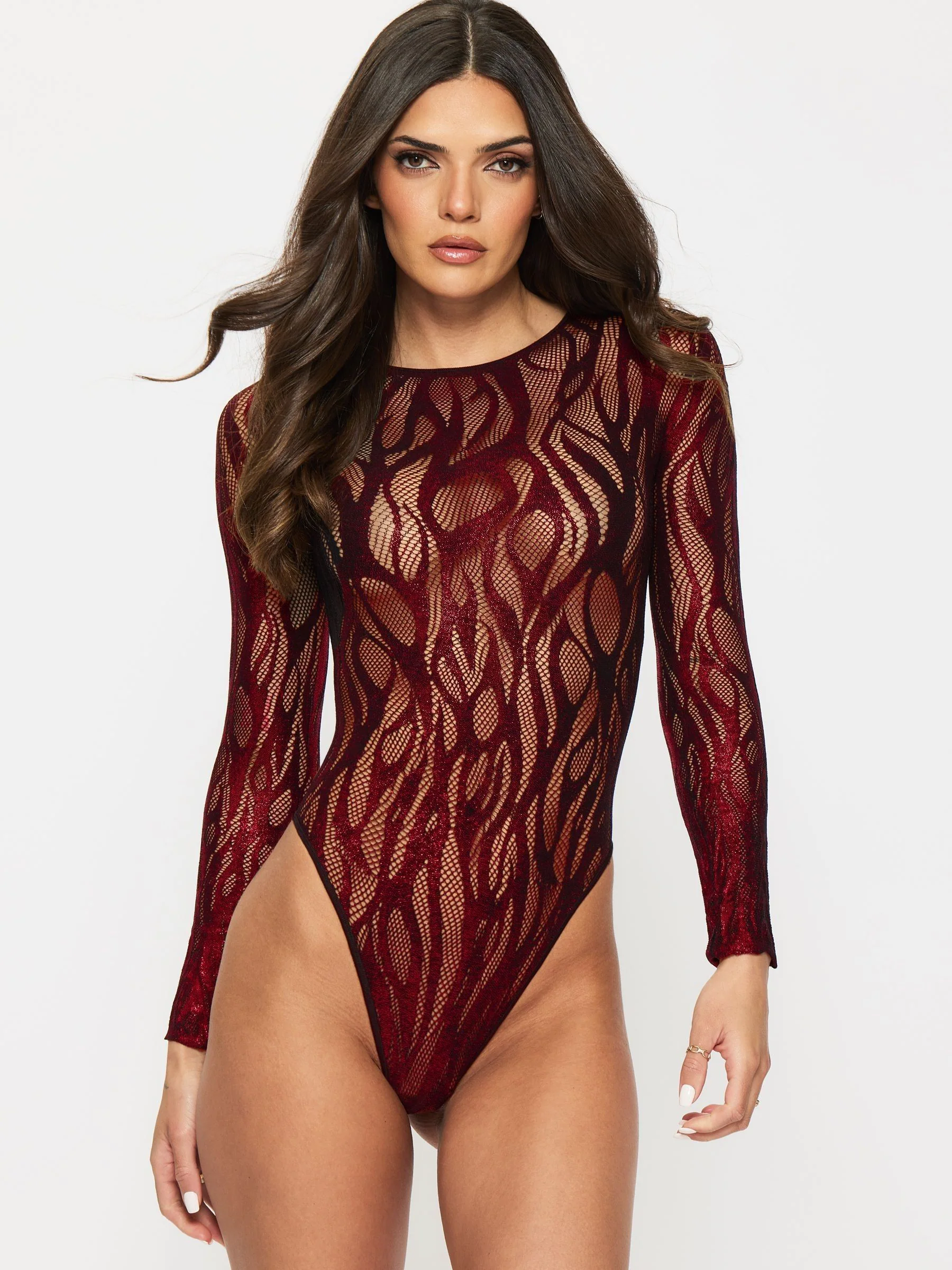 Ann Summers Black/Red Blazing Spirit Body