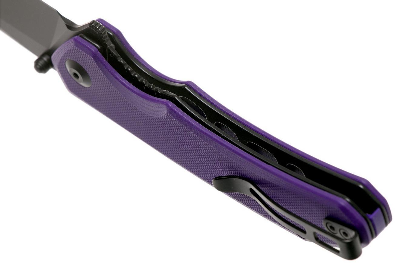 Civivi Brazen C2023D Tanto Purple, Blackwashed zakmes