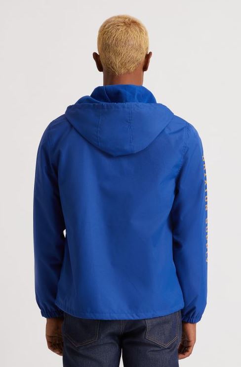Brixton Claxton Oath Zip Hood Jacket Mineral Blue