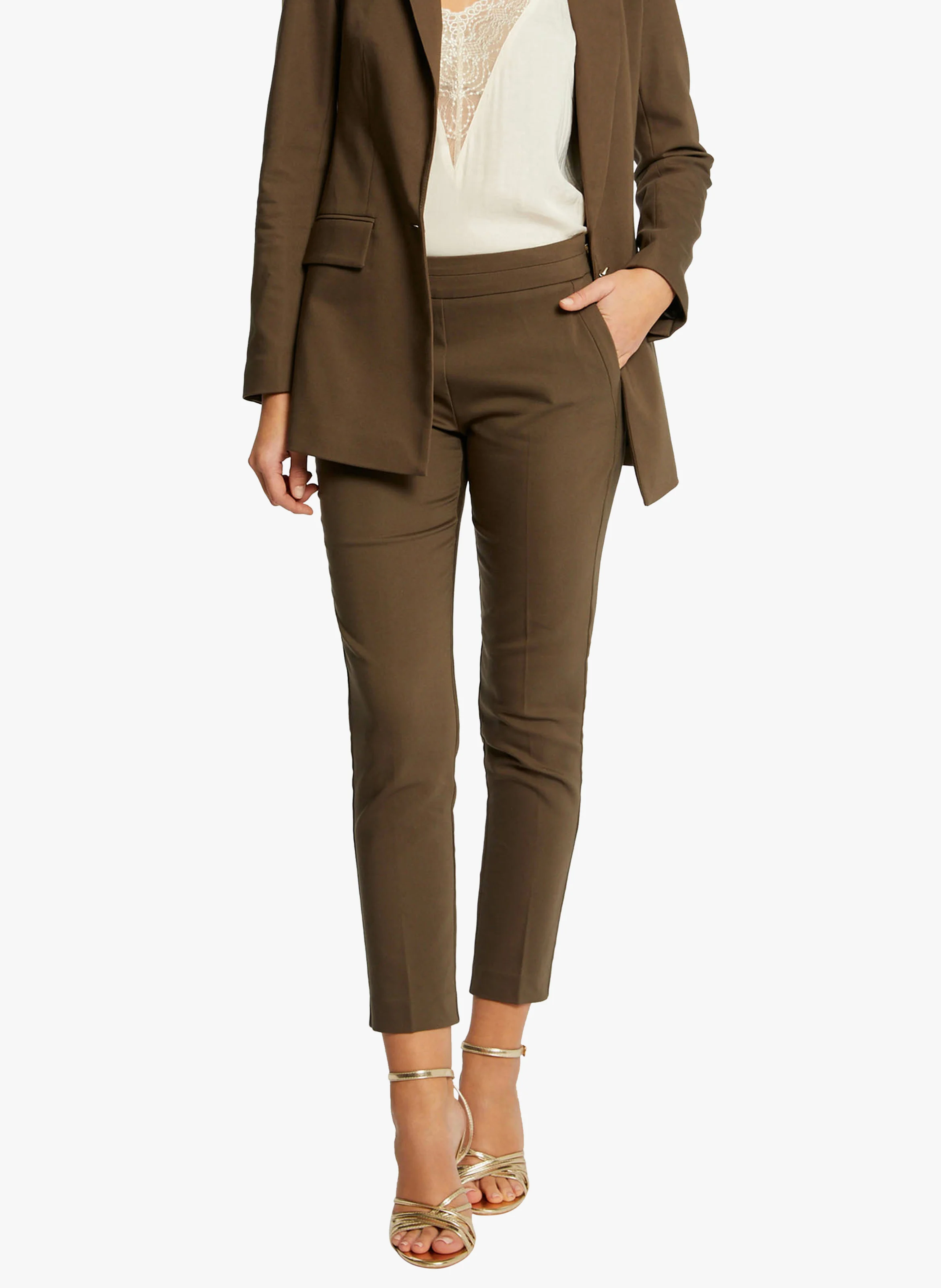 PROSY.F - Pantalon slim 7/8ème | Vert