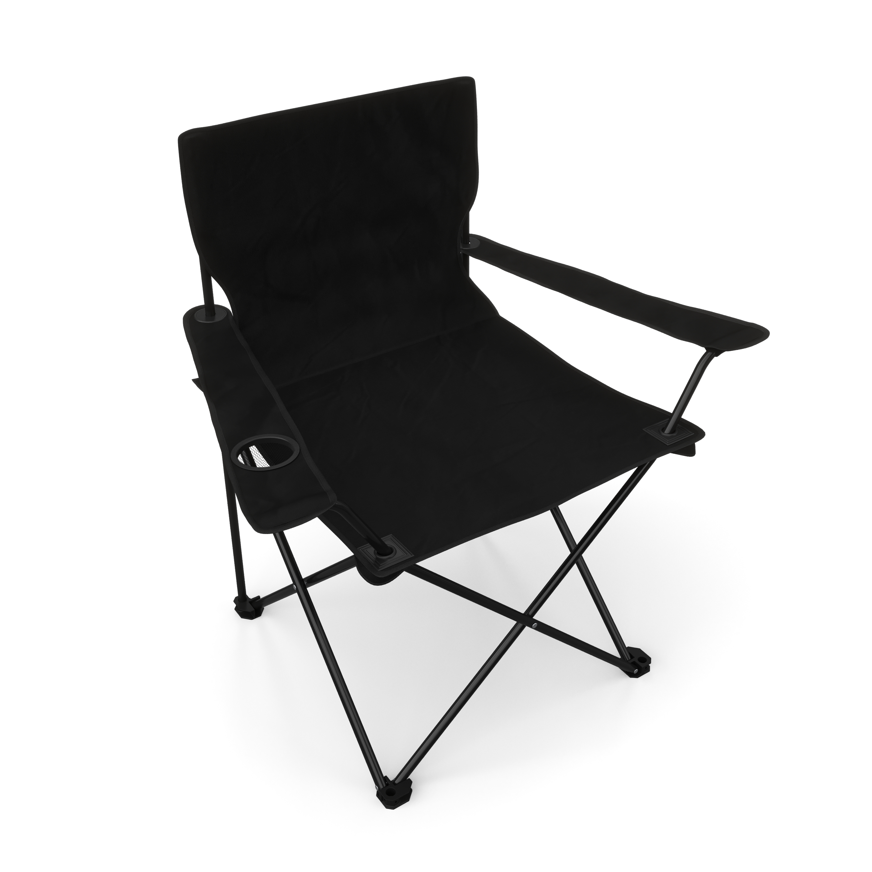 Campingstuhl 4er Set schwarz