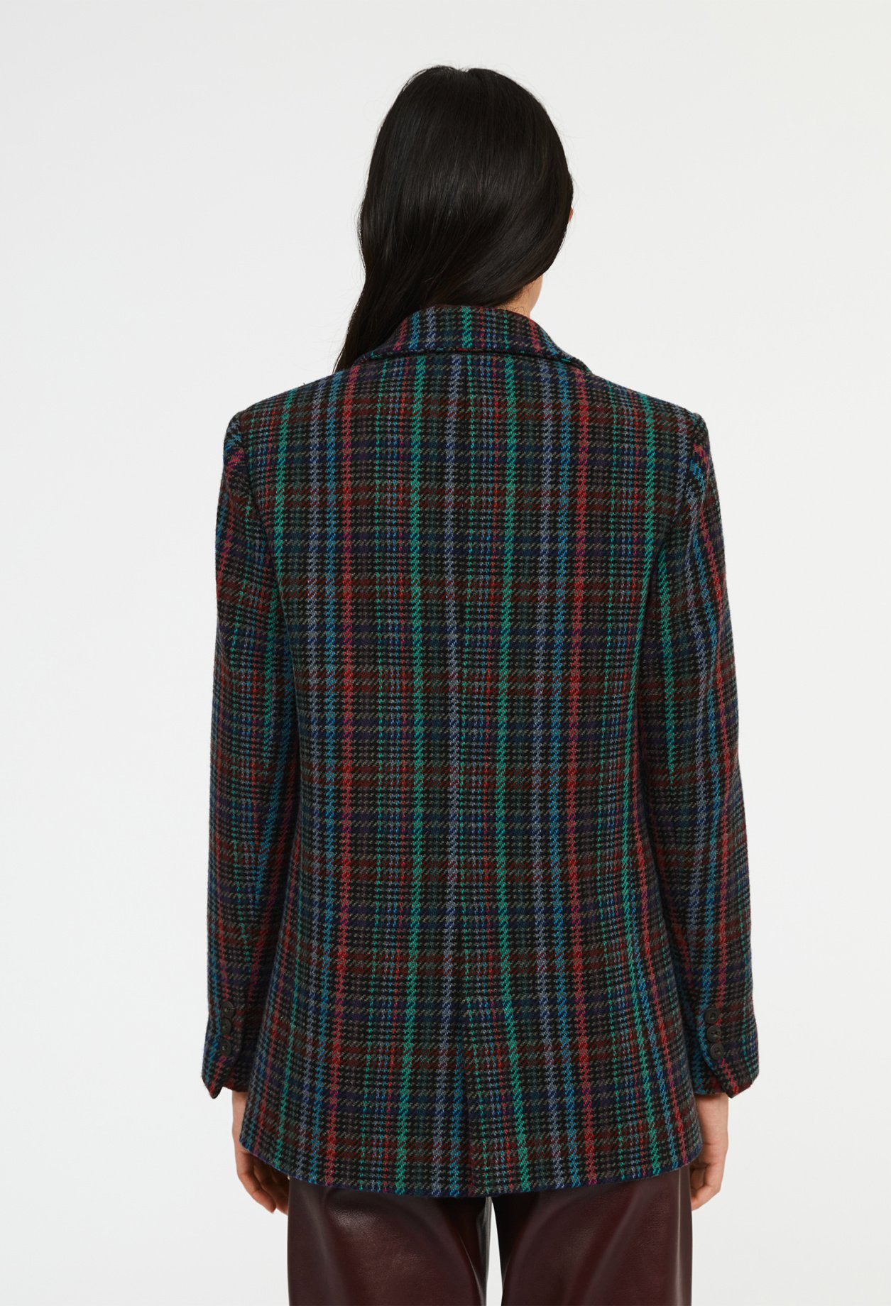 Veste &agrave; motif tartan