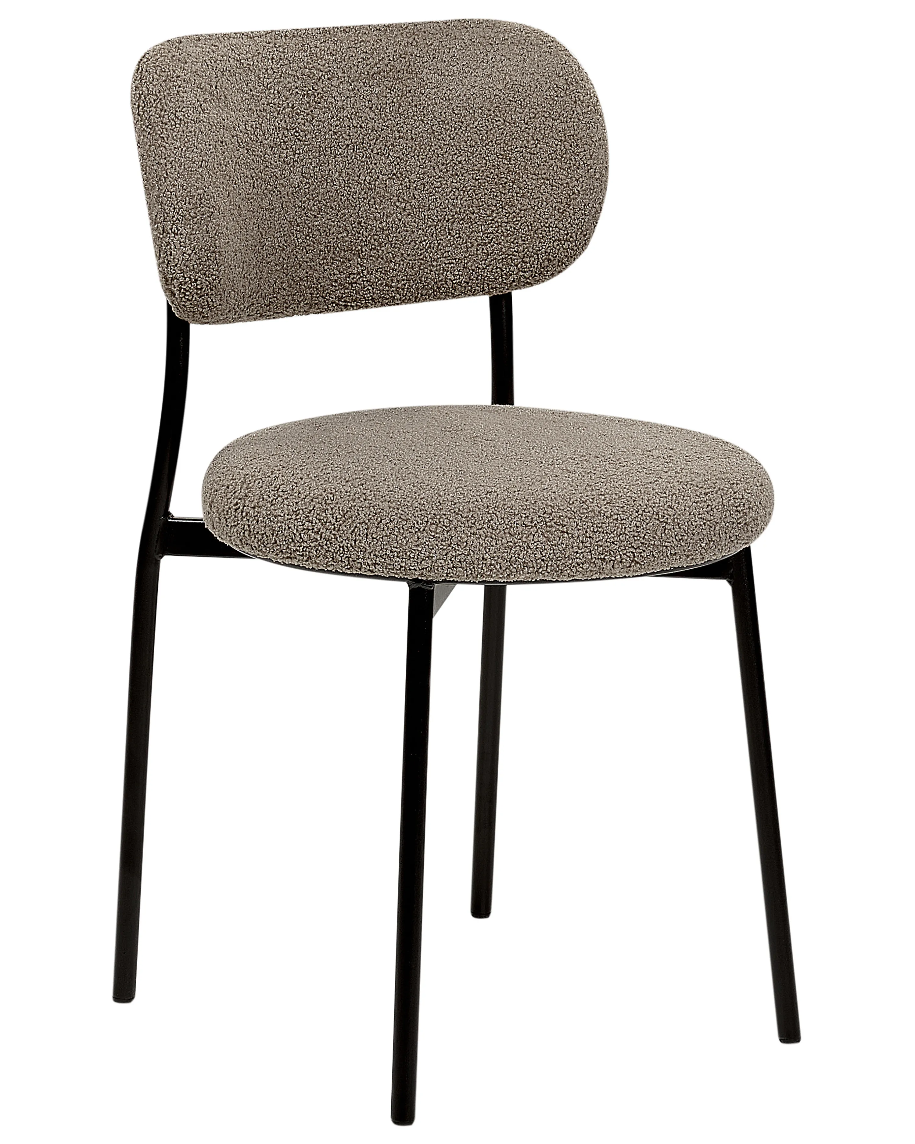 Set van 2 eetkamerstoelen CASEY Bouclé Taupe