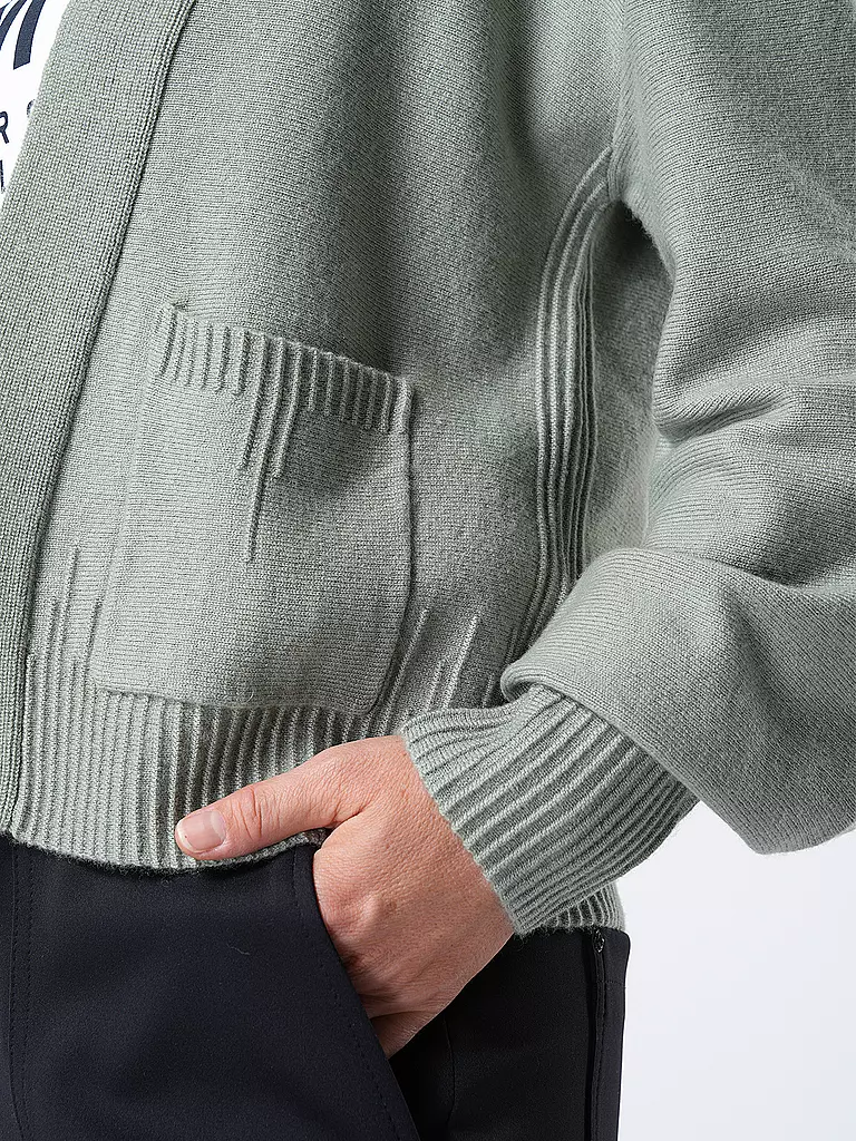 MARC CAIN Strickjacke grün