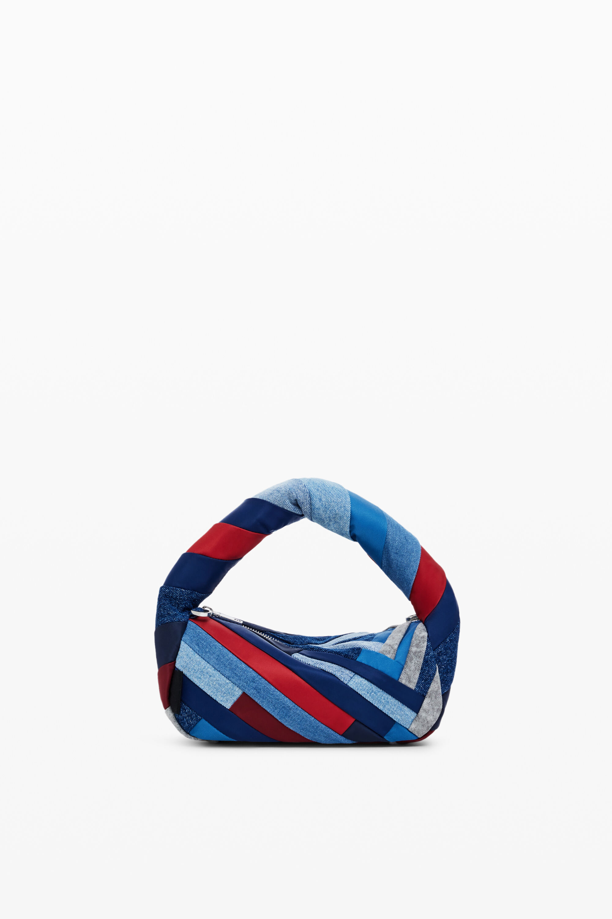 Bolsa de brim listrada