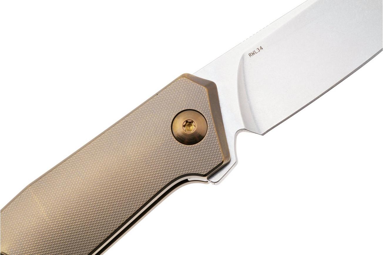 Ansø of Denmark Toko TOKO-AM-AM, Stonewashed RWL34, Amber Titanium zakmes, Jens Ansø design