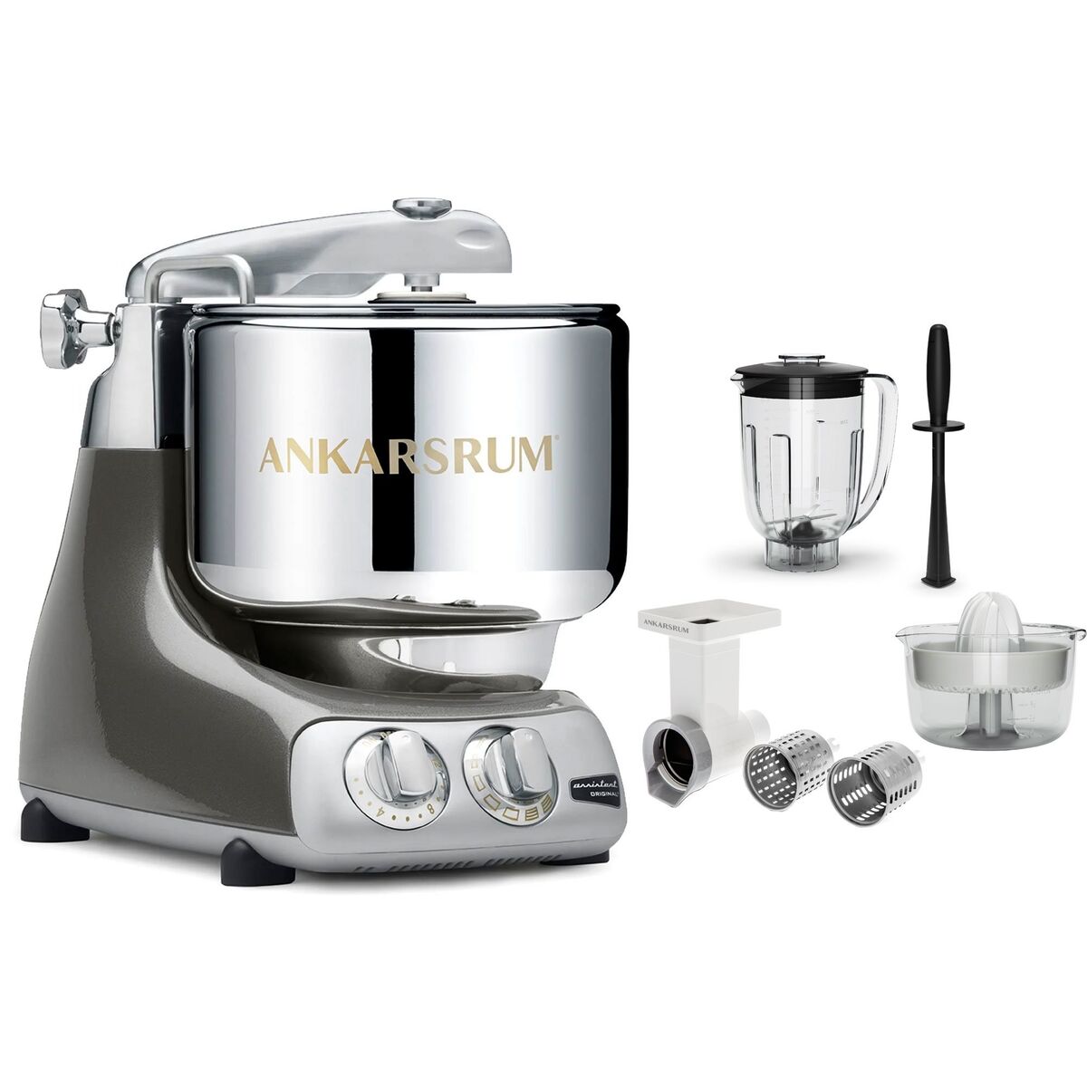 AKM 6230 Go Green kjøkkenmaskin, black chrome