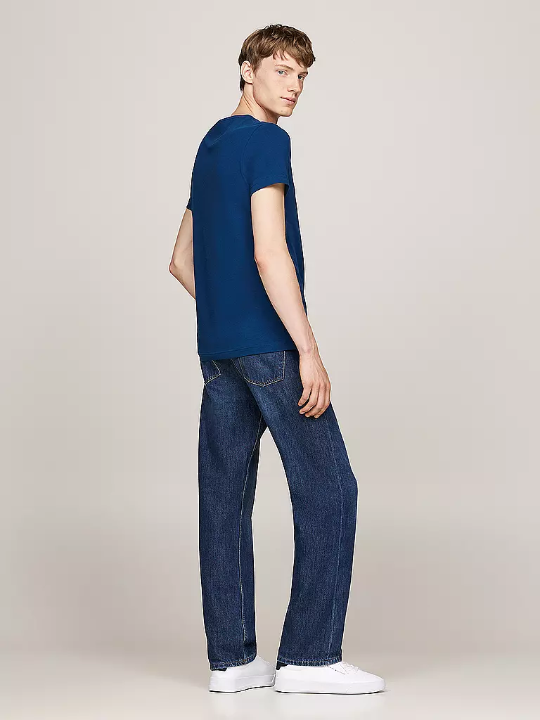 TOMMY HILFIGER T-Shirt Slim Fit blau