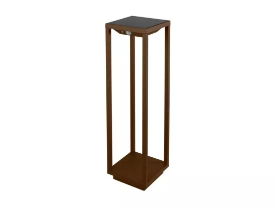 Lanterne solaire domestique LED à piles 2,2 W, IP54 Corten Zafferano