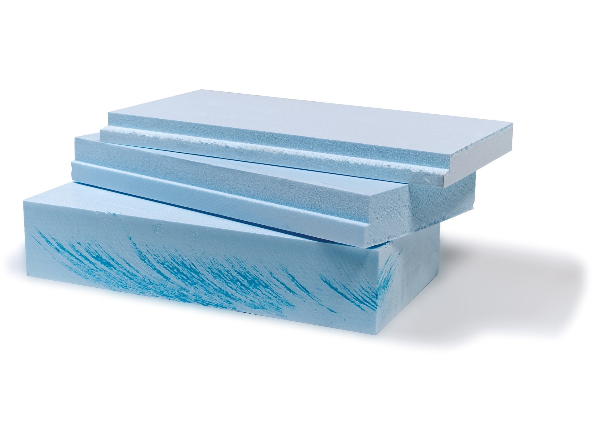 Styrofoam hellblau, unbeschnitten