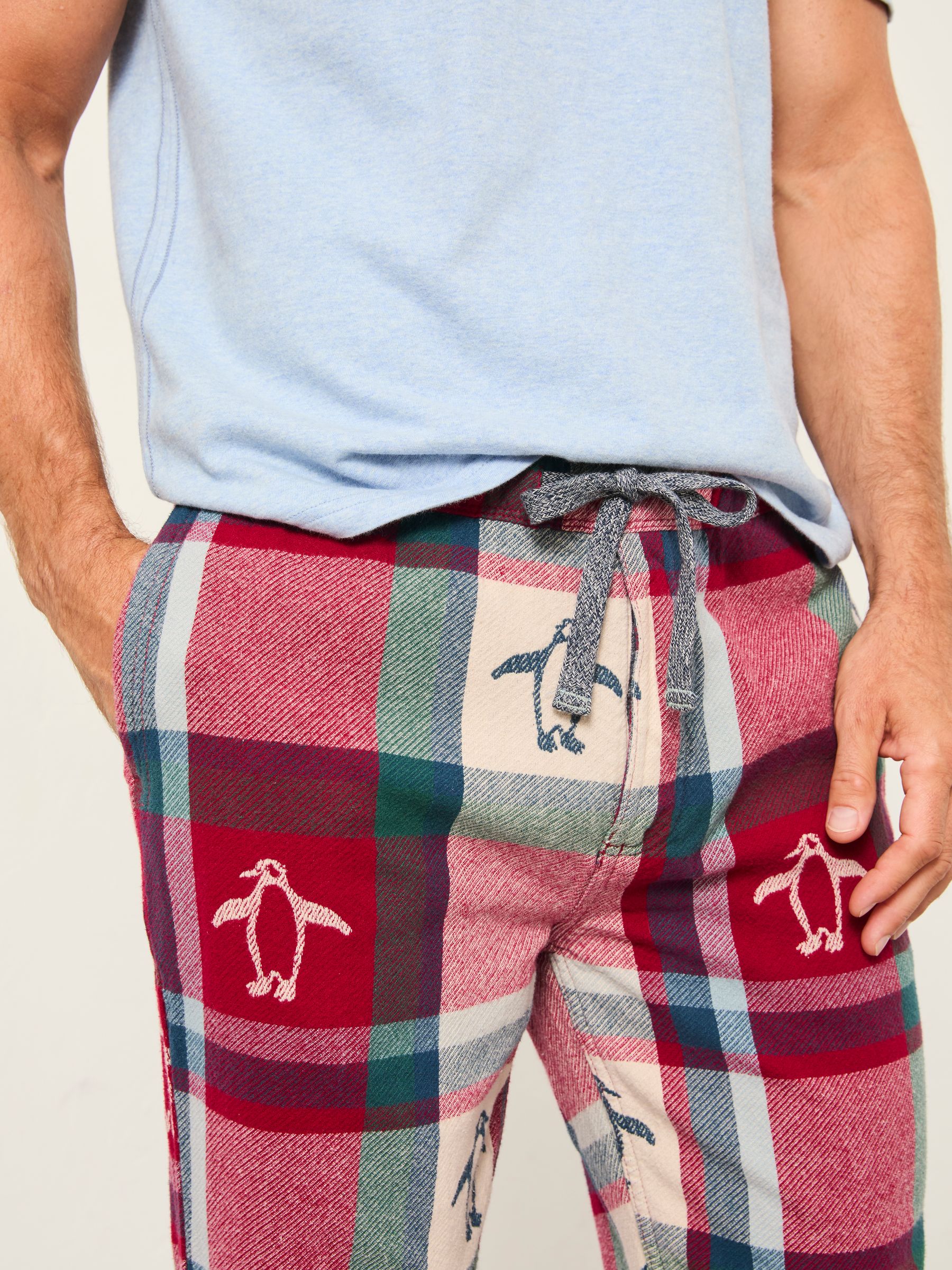 FatFace Penguin Jacquard Pyjama Bottoms