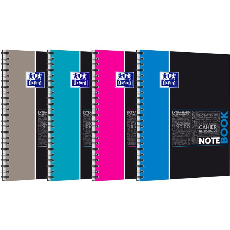 Cahier spirale Oxford Etudiants Notebook A4+ 24 x 32 cm ligné 160 pages
