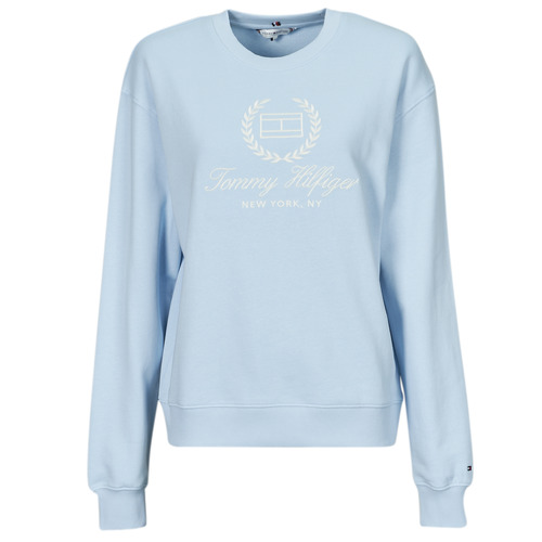 Tommy Hilfiger - REG FLAG SCRIPT CNK SWTSHRT - Bleu ciel