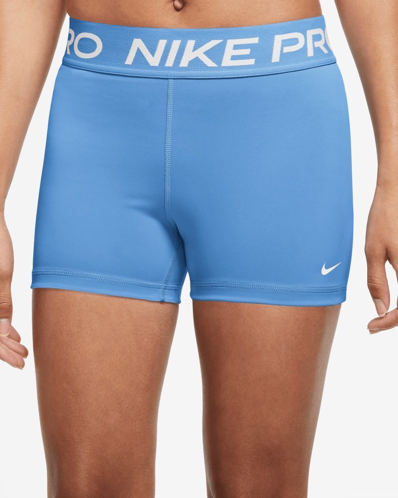 Short Nike Nike Pro Bleu & Blanc pour femme