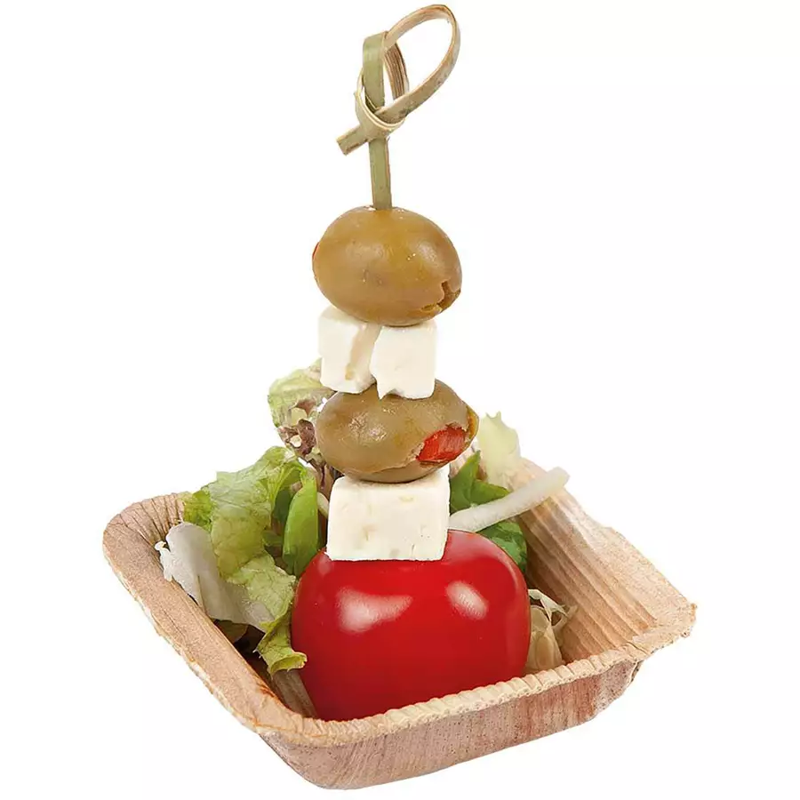 Luxentu Einwegschalen 6.5 x 6.5 cm 25er Set natur