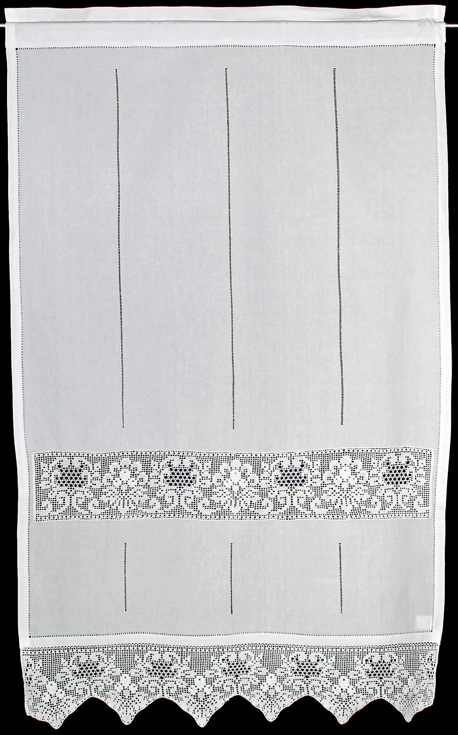 HOSSNER - ART OF HOME DECO Gardine »Dachstein« Stangendurchzug 2 Stk. tlg. HxB: 150x90
