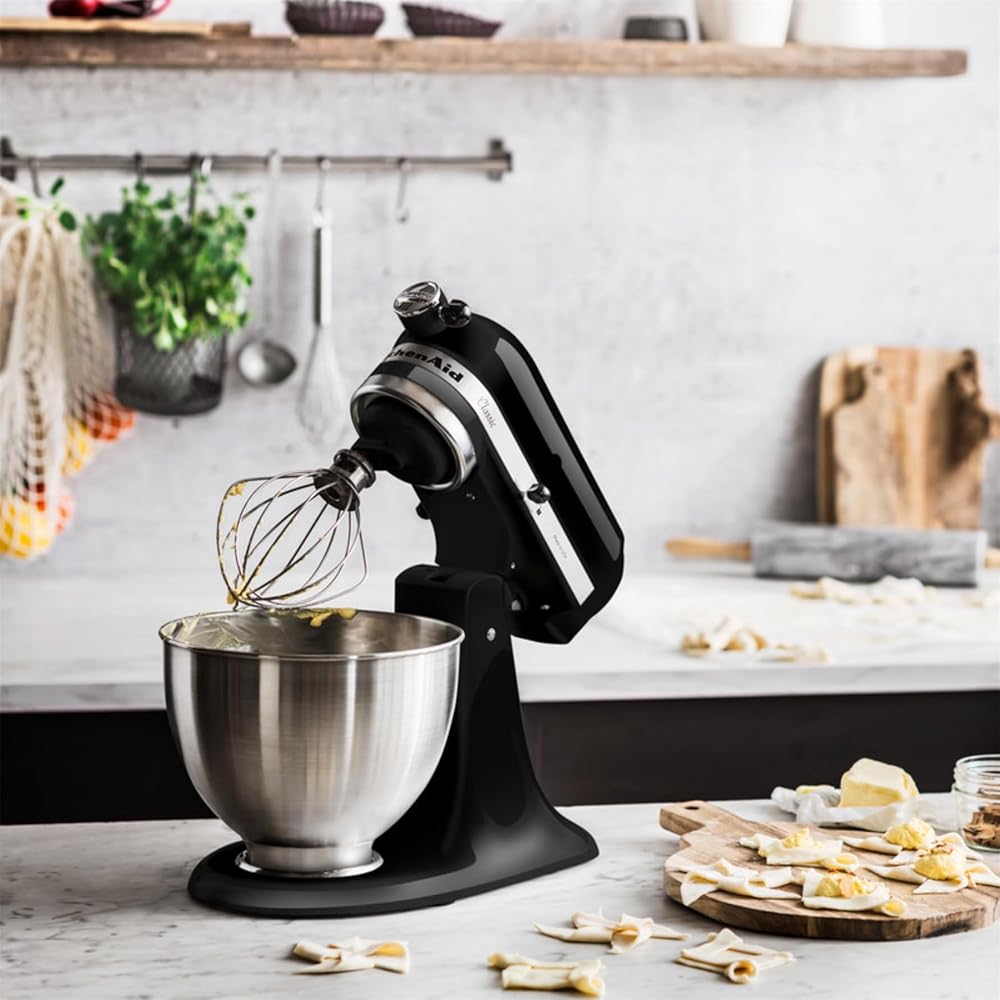 KitchenAid 5K45SSEOB Classic Robot pâtissier Noir 4,3 L : Cuisine et Maison
