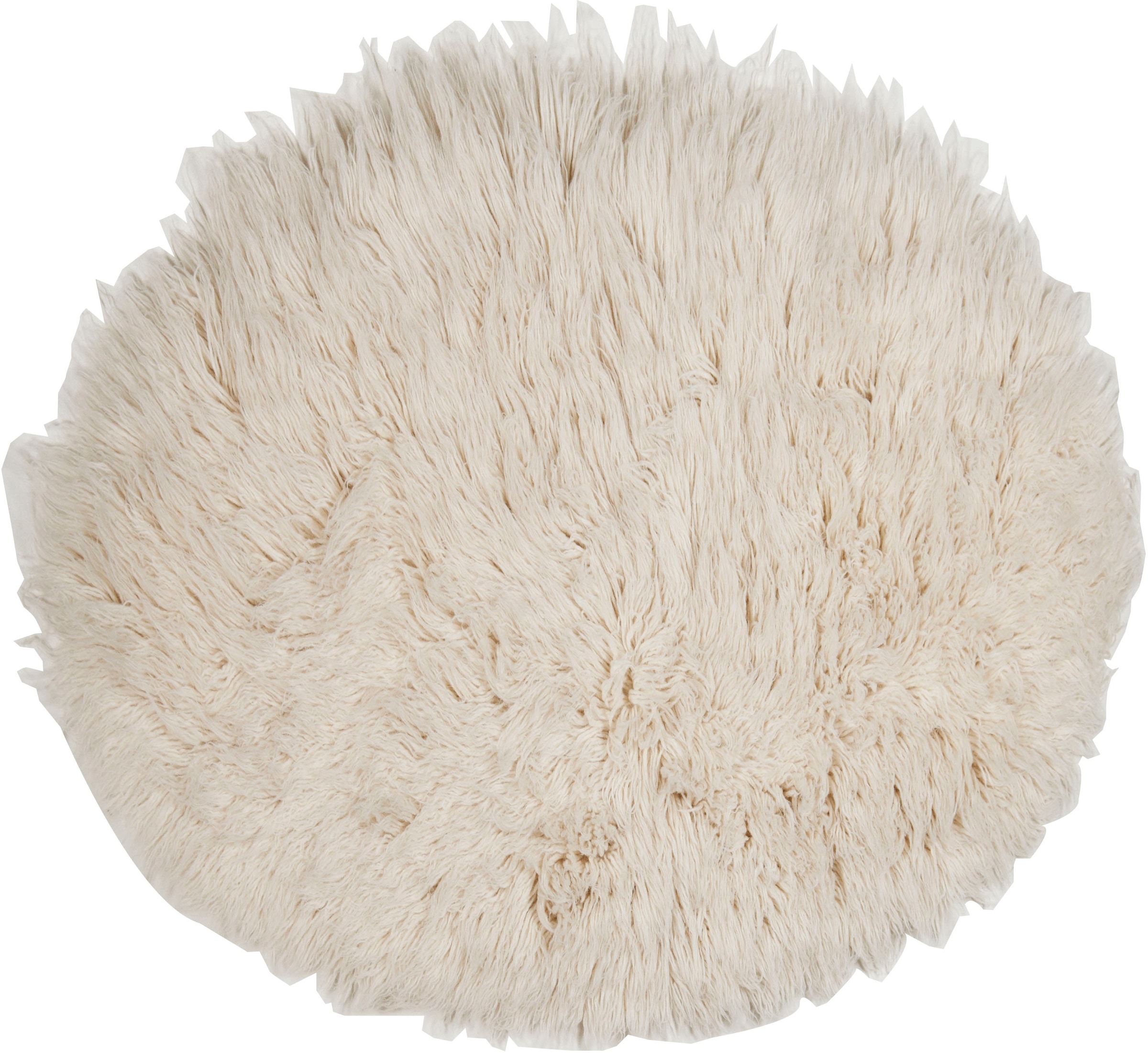 THEKO Wollteppich »Flokati XXL« rund 100 mm Höhe original griechischer Flokati, Hochflor, Uni-Farben, reine Wolle