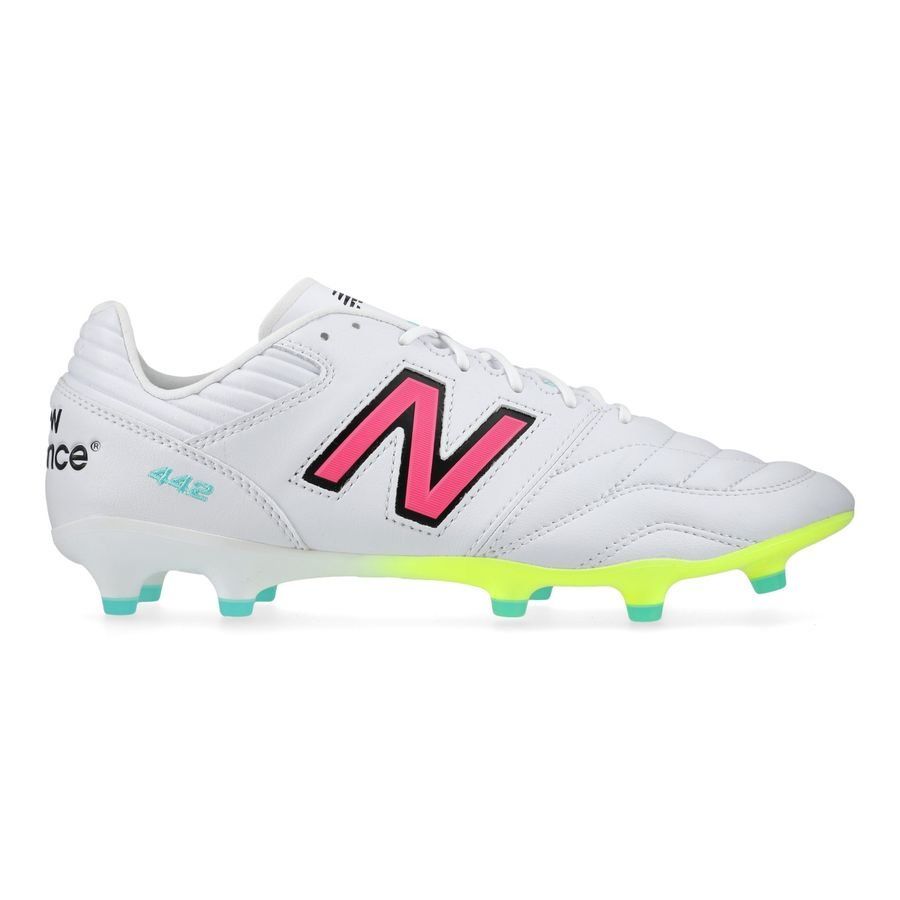 New Balance 442 2.0 Pro FG - Blanc/Violet/Jaune Fluo