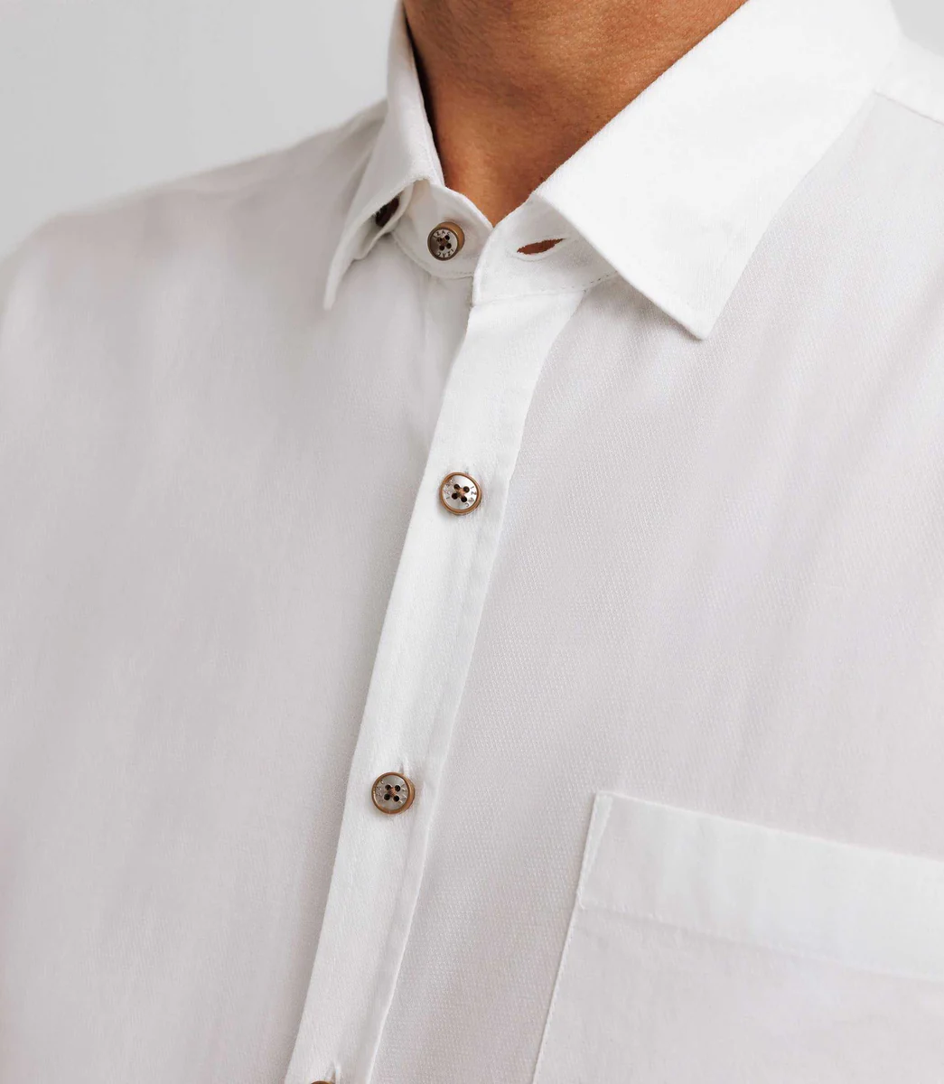 Chemise à coudières blanche