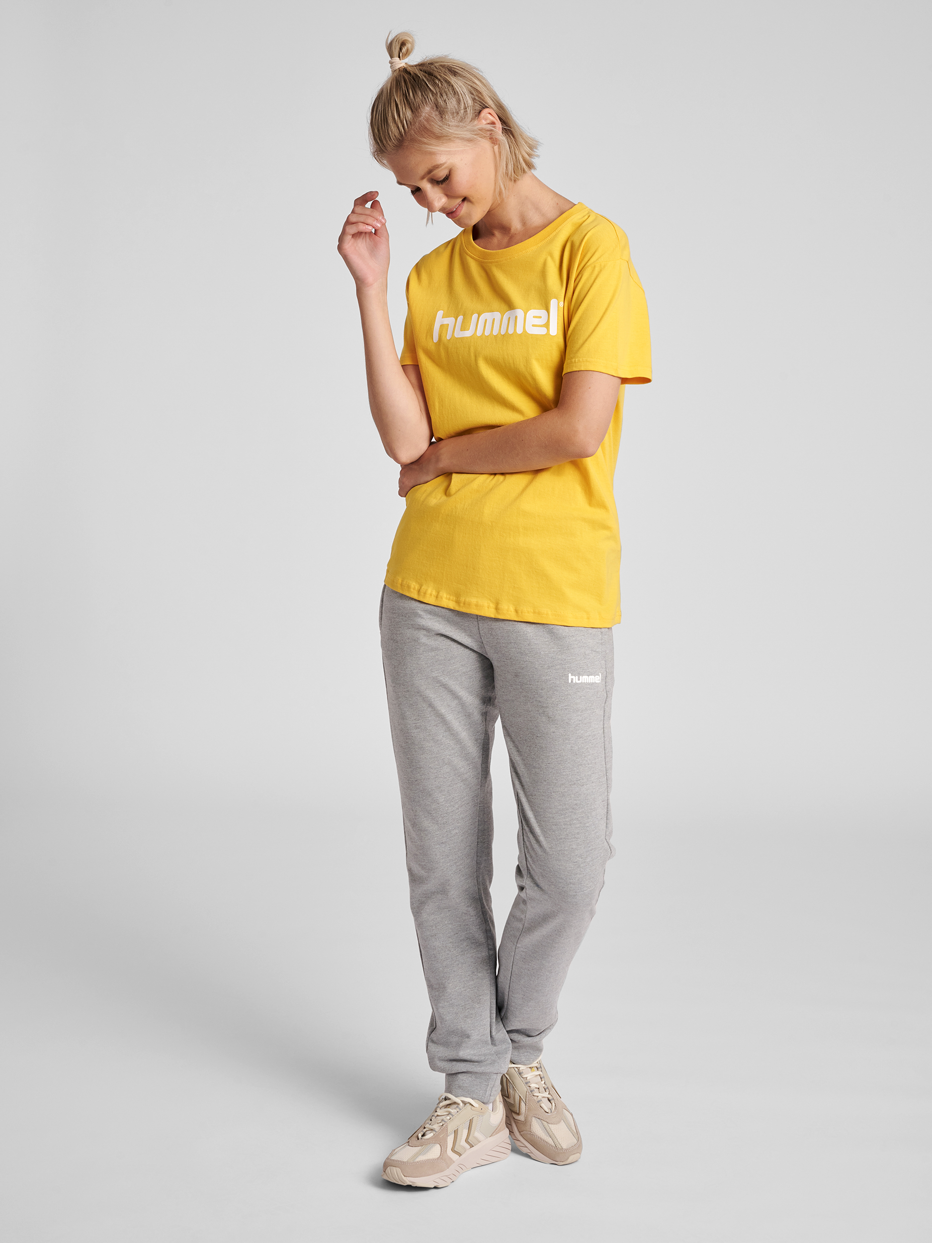 HUMMEL GO COTTON LOGO T-SHIRT WOMAN S/S