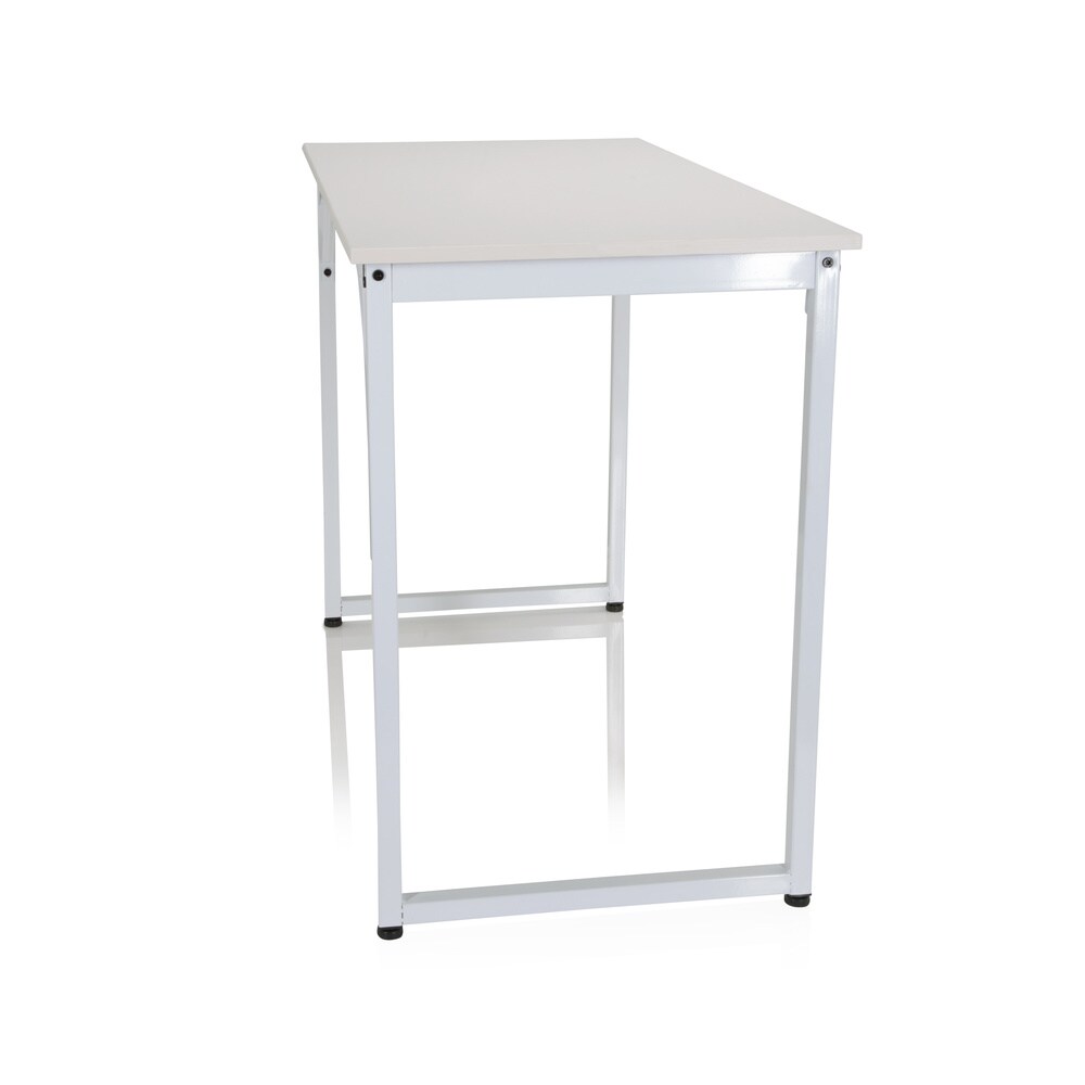 Schreibtisch WORKSPACE I Melaminharzbeschichtete Spanplatte, Gestell pulverbeschichteter Stahl hjh OFFICE