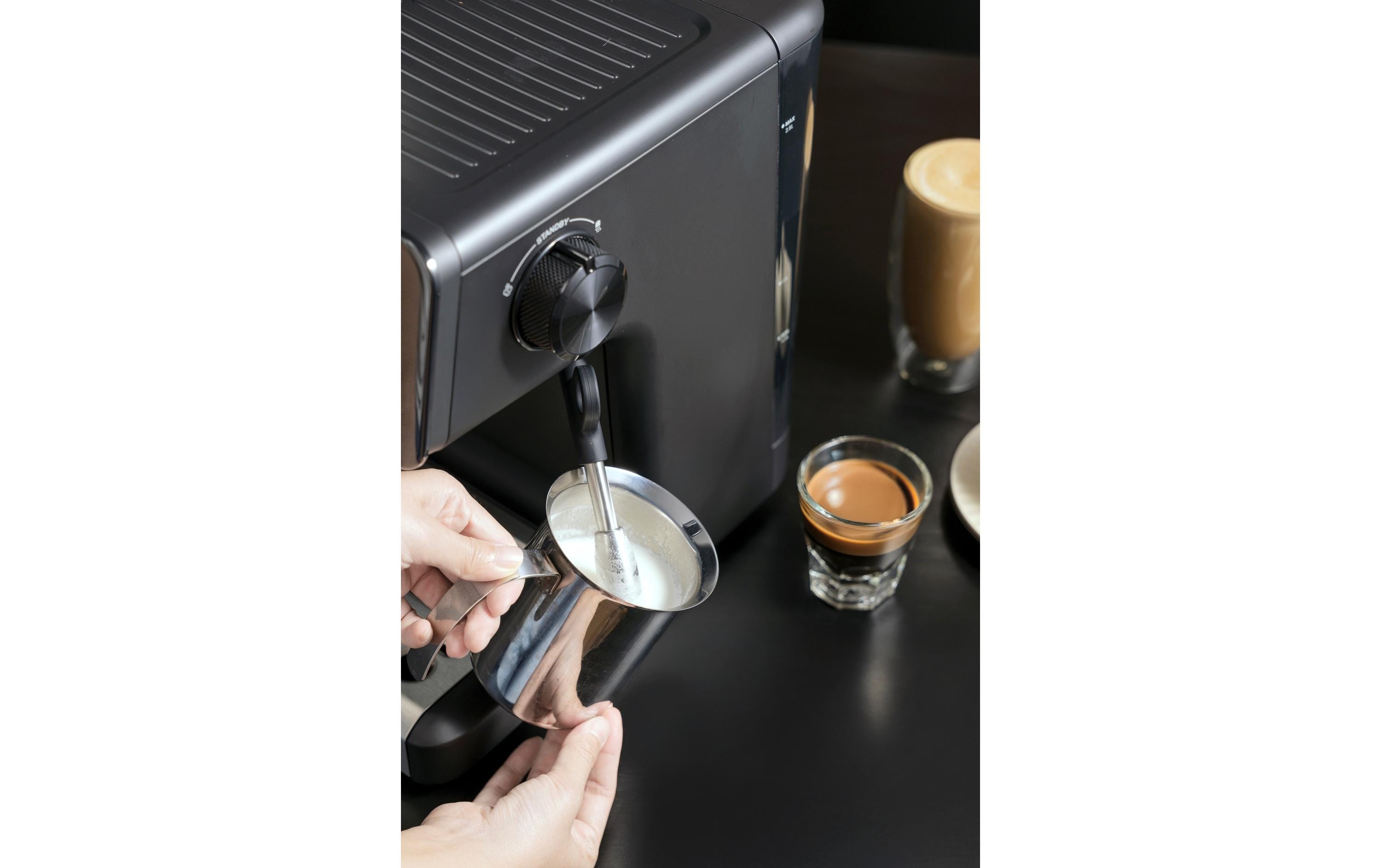 Siebträgermaschine Smart Barista Schwarz<br>Espressomaschine