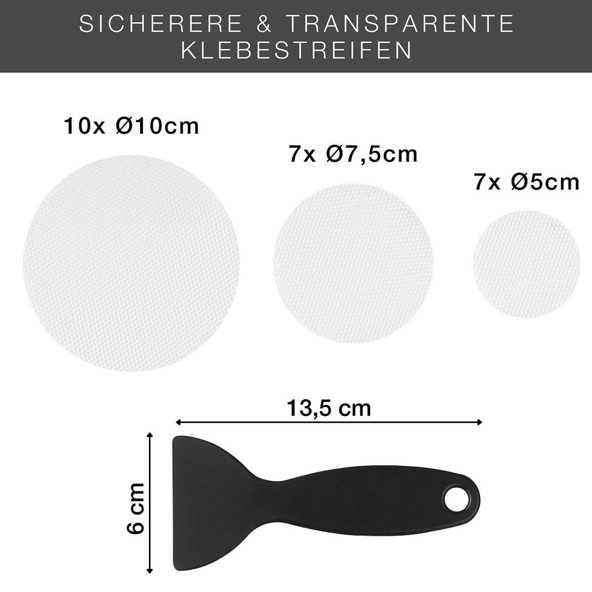 VMbathrooms 24-delige antislipstickers voor bad en douche - Transparante antislipmatten - Zelfklevende badstickers - Ronde douchematten + gratis e-book