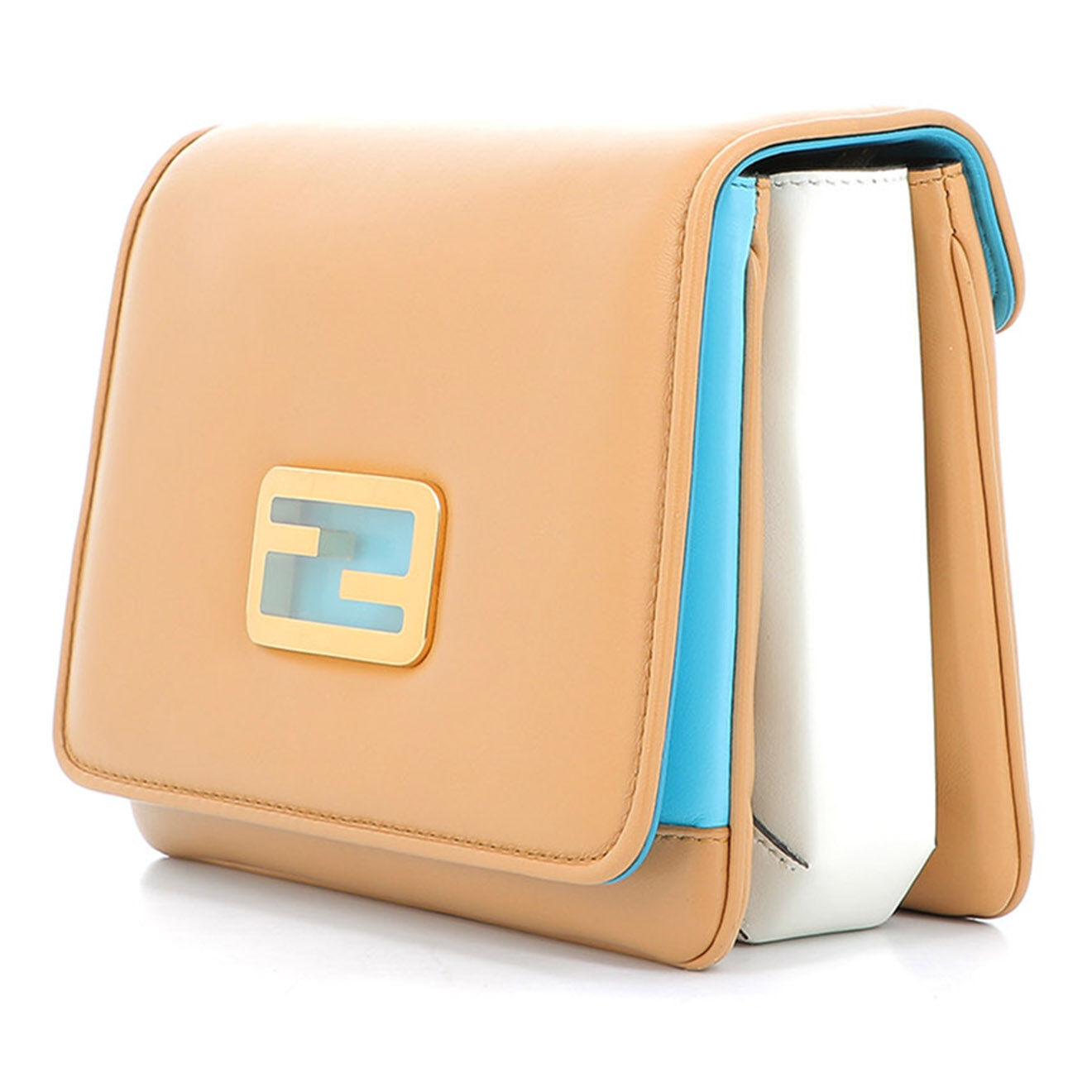 Fendi Sac bandoulière ID Fendi en Cuir lisse camel Etat: Neuf - Longueur 19 cm