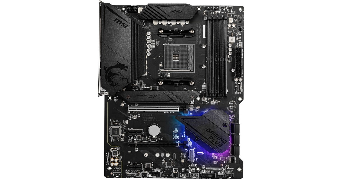 MSIMPG B550 GAMING PLUS socket AM4 moederbord  (Zwart, RAID, Gb-LAN, Sound, ATX)