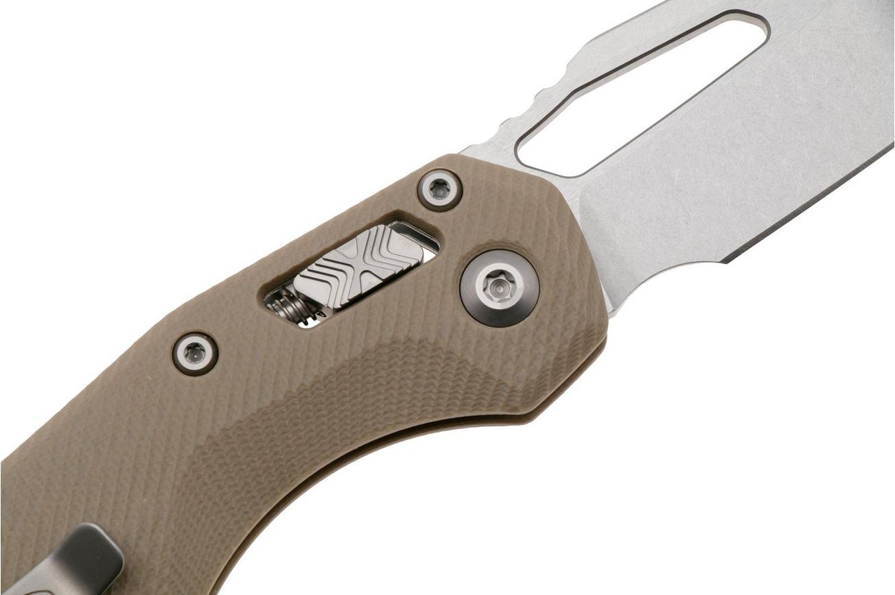 Microtech MSI Standard Issue 210-10FLGTTA, Stonewashed M390MK, Fluted Tan G10 zakmes