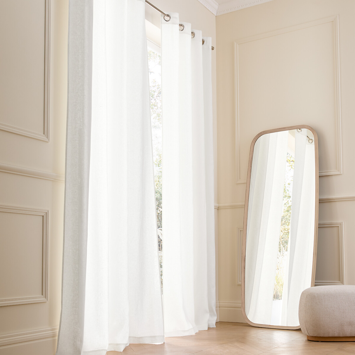AM.PM<br>Cortina de linho lavado com ilhós, Privado