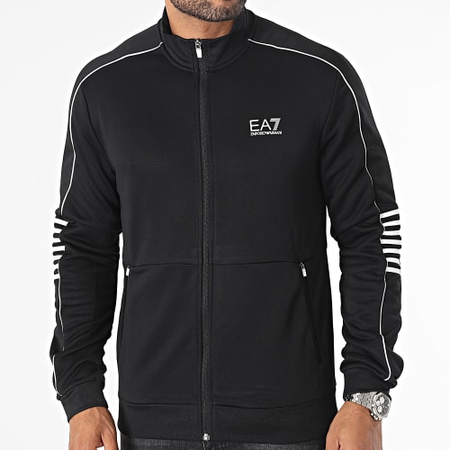 Sweat Zippé 6RPM07-PJ16Z Noir Blanc