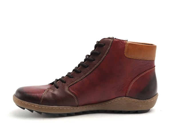 Remonte boots bottine plates femme r1459 bordeaux