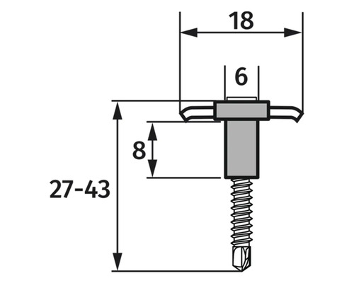 Konsta WPC Montageclipset Nativo 90 Clips + Schroeven voor Houten en Aluminium Onderconstructies