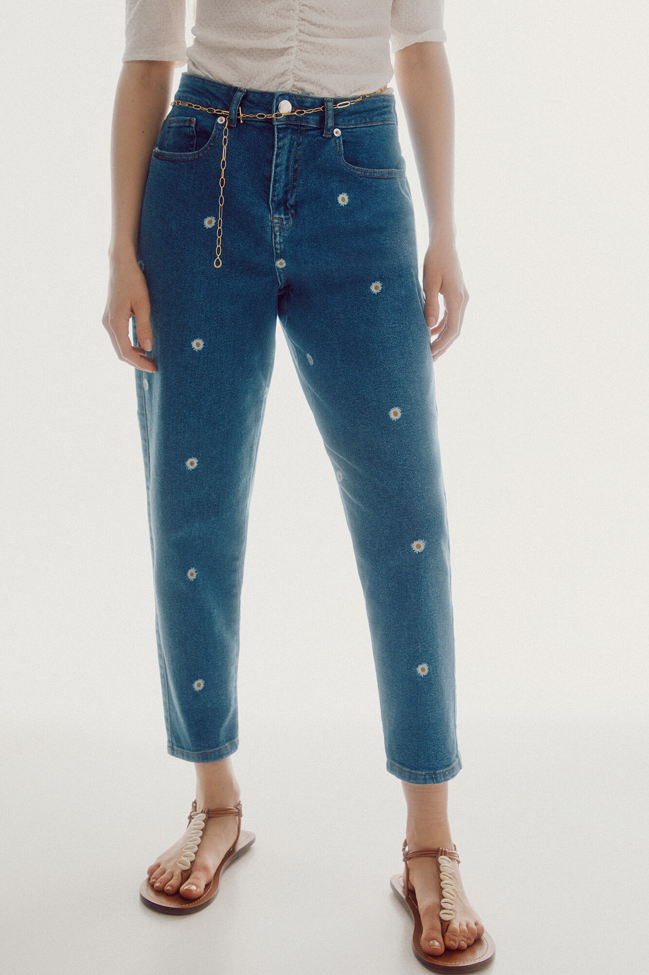 Calça jeans Comfort com 5 bolsos - Azul