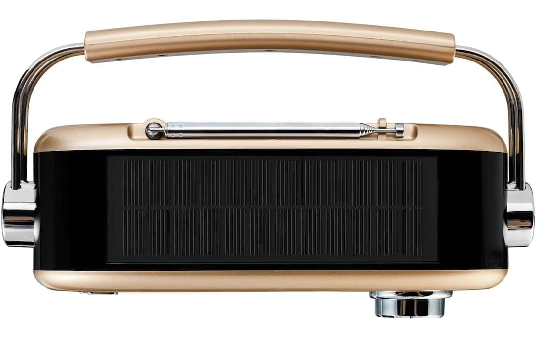 DAB+ Radio LIFE E66809 BronzeRetro-Radio mit Bluetooth und Solarpanel