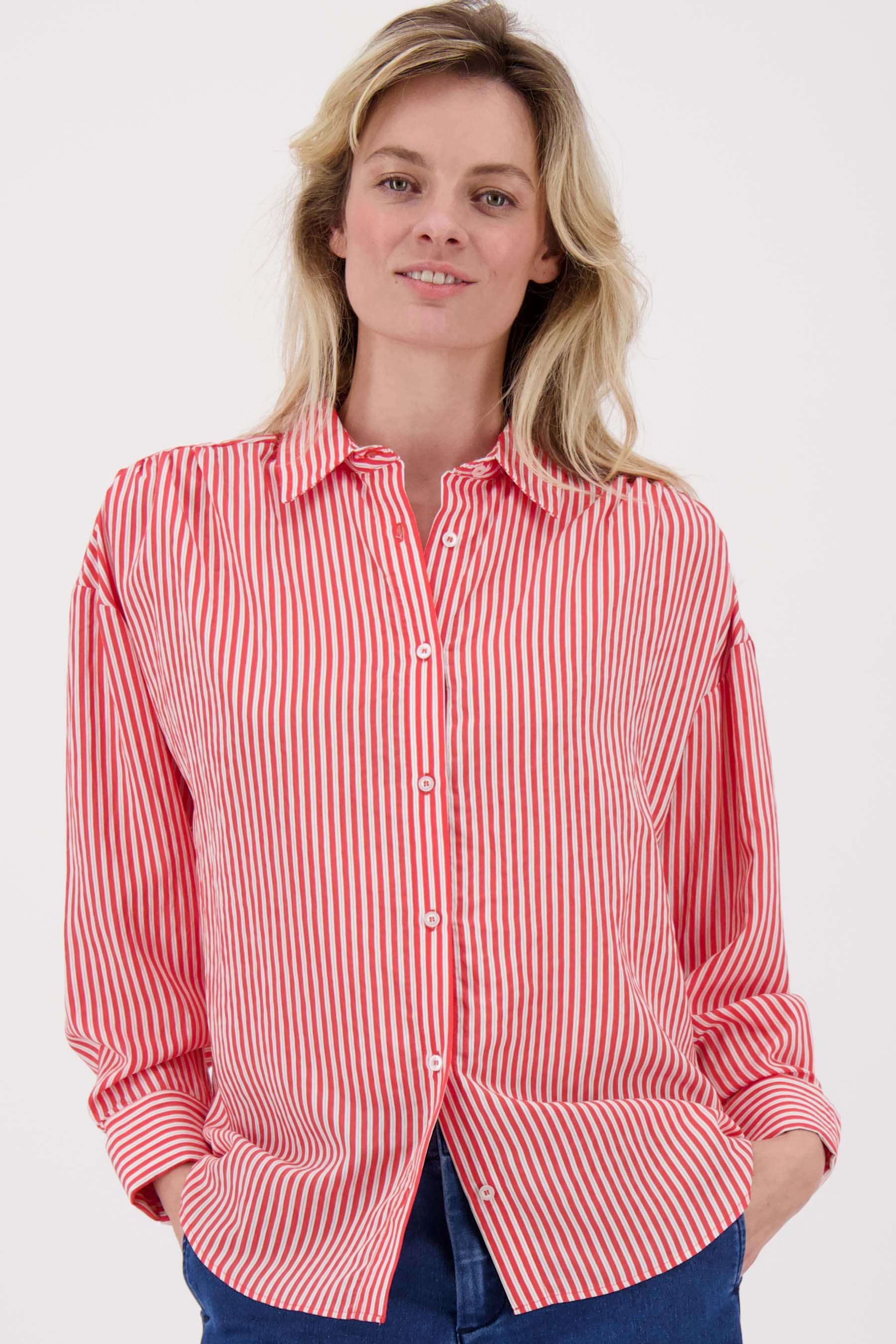 gestreepte blouse