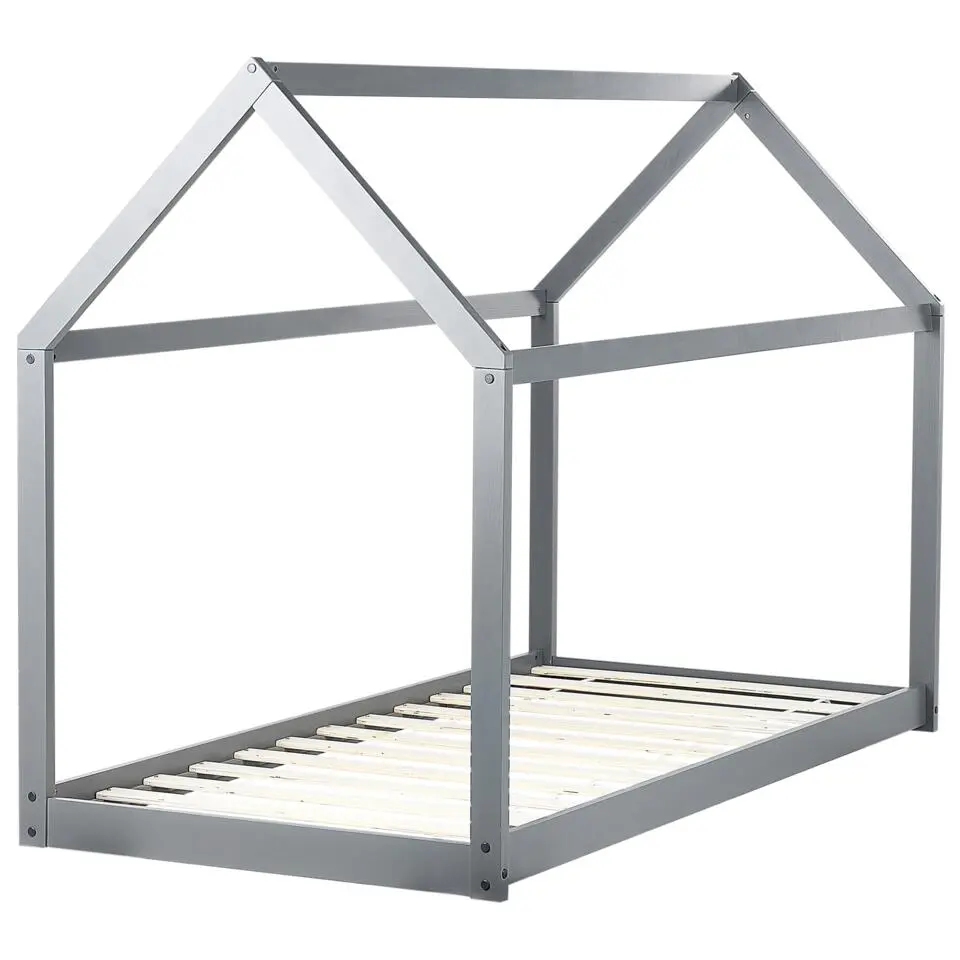 TOSSE - Kinderbed - Grijs - 90 x 200 cm - Hout
