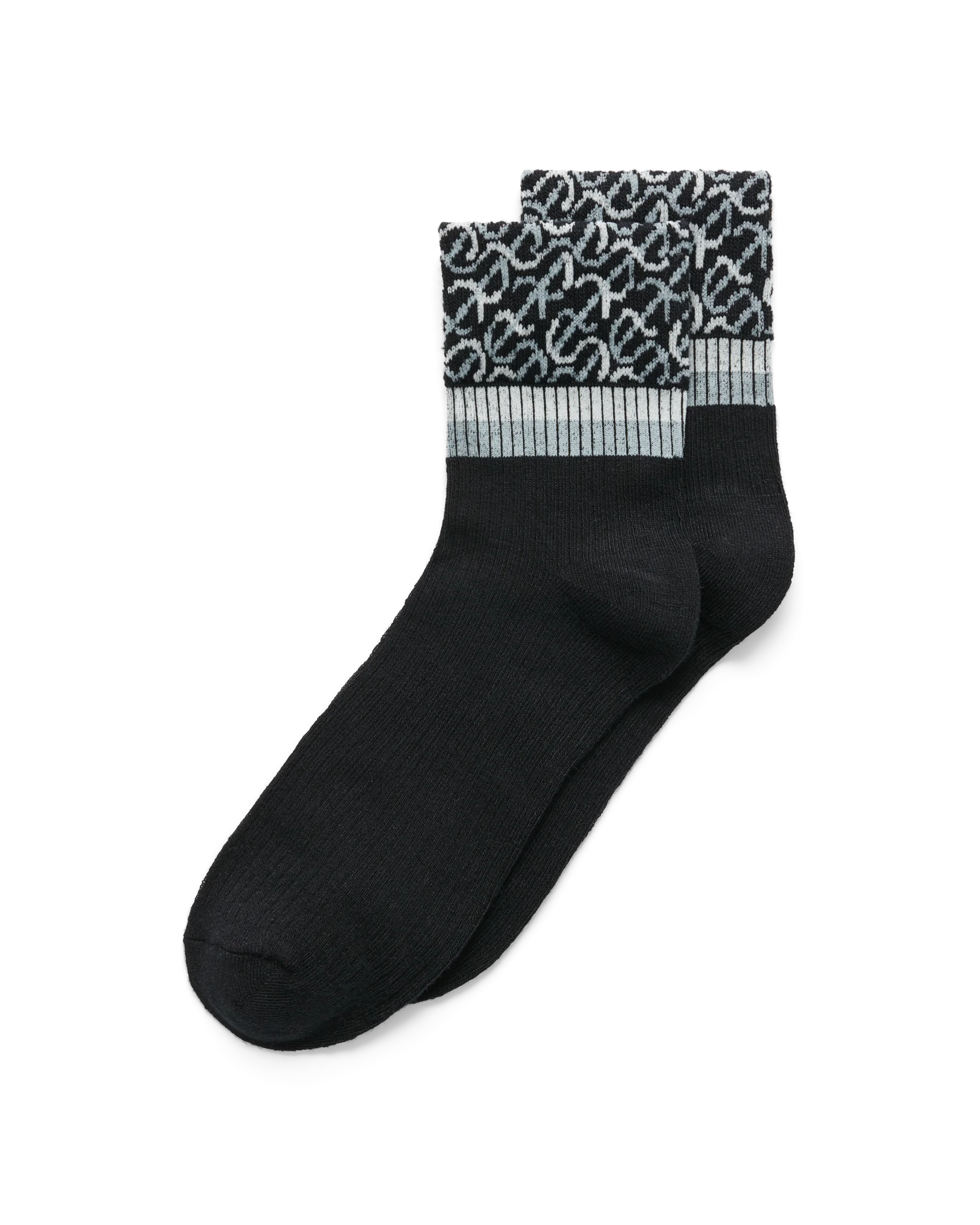 ECCO Vibe Wave Ankle-Cut Damen Knöchelsocken Schwarz