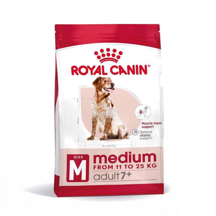 Ração Royal Canin Medium 7+ para cães adultos seniores