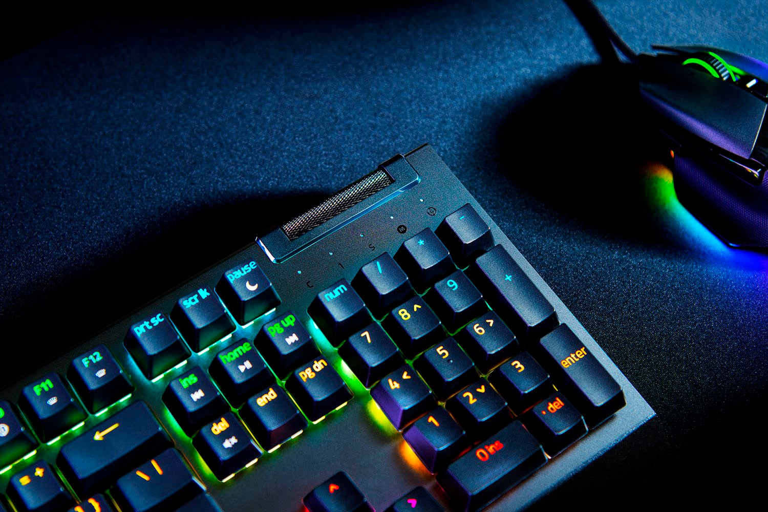 RAZER Tastatur »BlackWidow V4 X - Grün Switch - DE« (Funktionstasten | Lautstärkeregler | Makro-Tasten | Multimedia-Tasten | Profil-Speicher | USB-Anschluss | Ziffernblock)