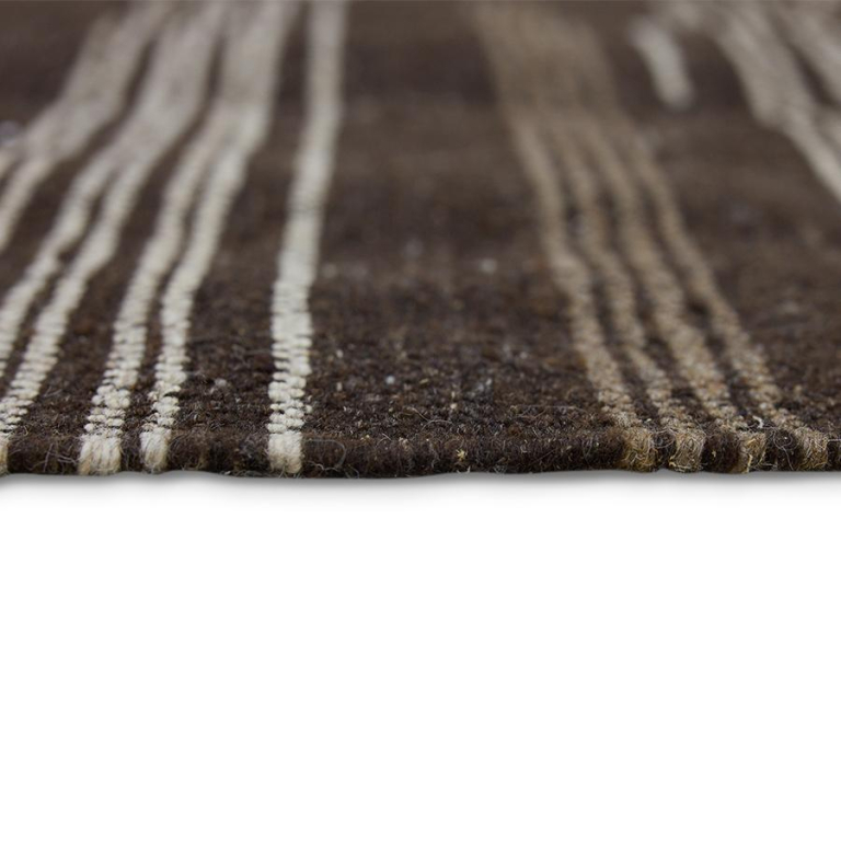 HKliving Striped Kelim vloerkleed 150x240 Brown